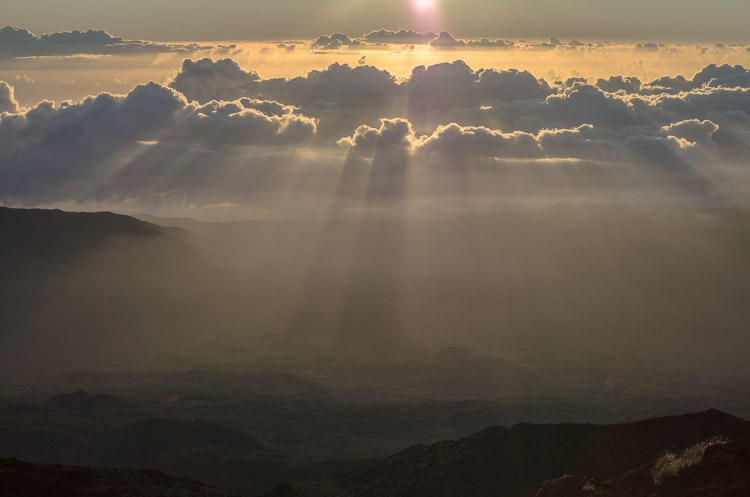 Sunrise from Piton des Neiges